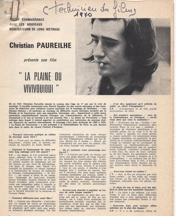 Christian présente La plaine
